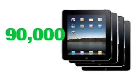 90,000 iPads ordered in first six hours