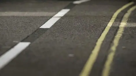 Road markings help drivers note speed changes