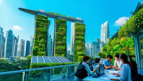 Singapore leads in sustainability goals but tech adoption lags