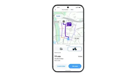 Waze adds motorcycle mode & Gemini navigation tools